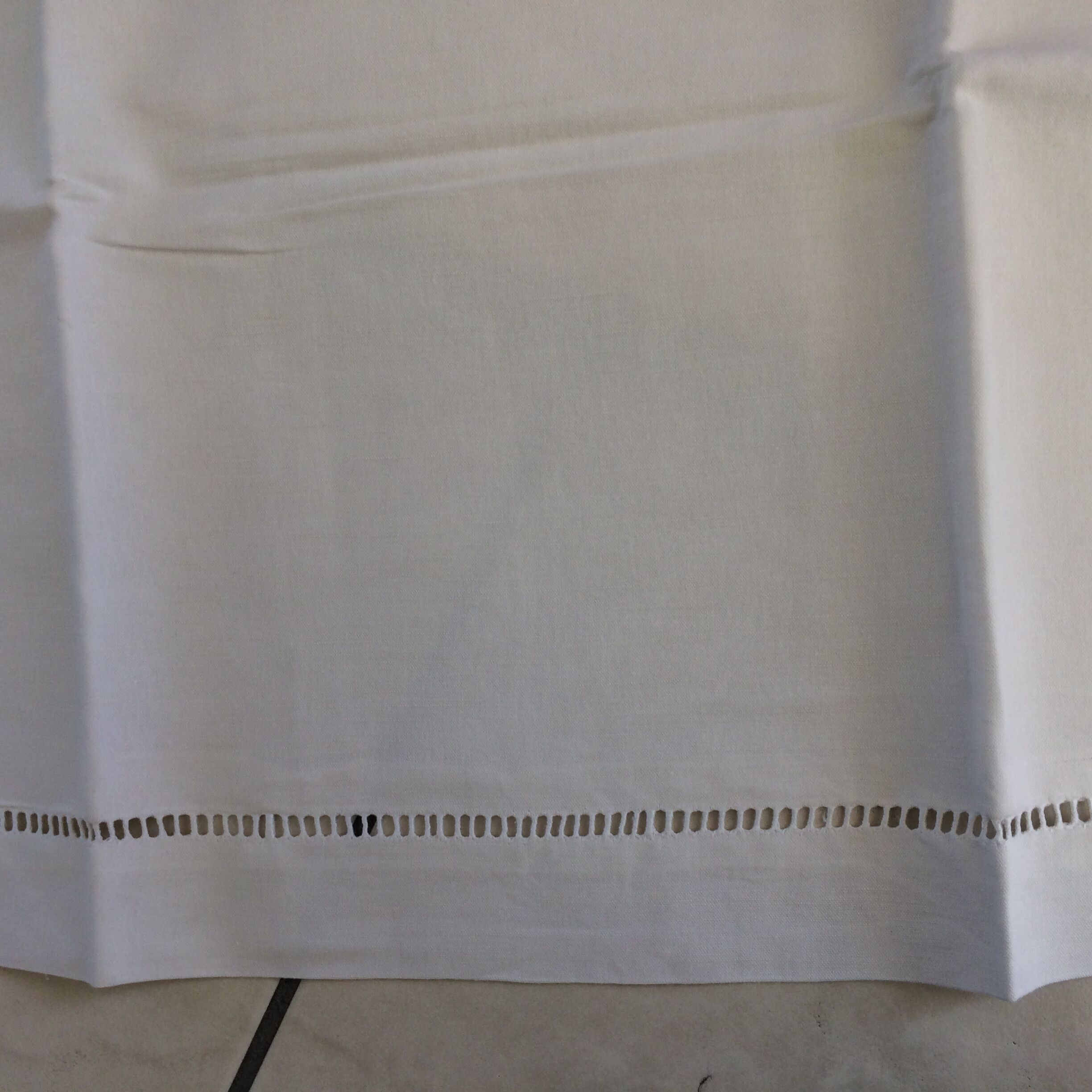 Pair of white pillowcases with entourage days handmade