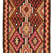 Turkish Handwoven Vintage Herki Kilim 80 cm x 350 cm