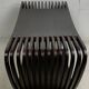 Post modern Dutch slatted wooden wavy curvy bench or  coffee table, 1970s
