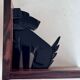 Art Deco bookends in rosewood and Bakelite