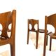 Pozzi dining chairs set of 4 by Augusto Savini