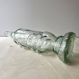 Legras glass bottle "transparent hand" circa 1920, antique carafe
