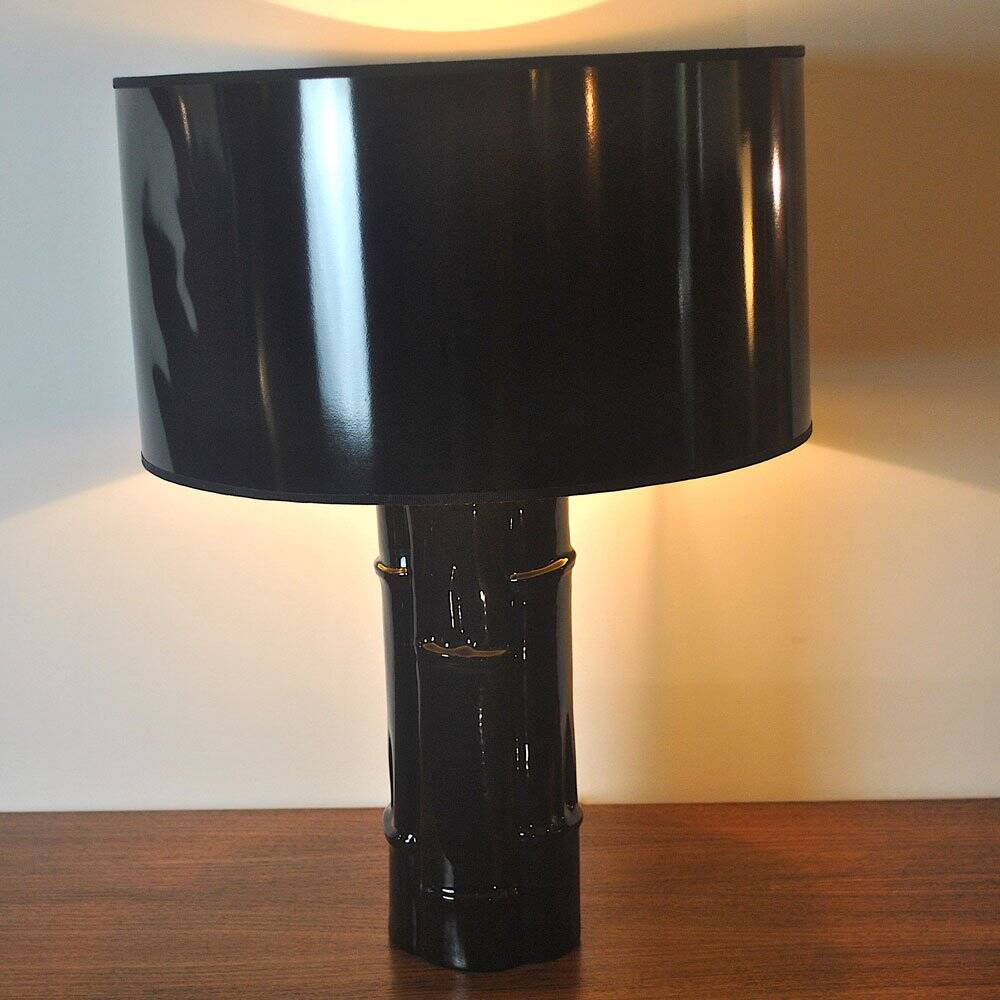 Ceramic table lamp from Italy, 1970s.