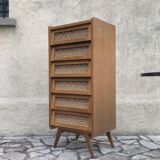 Ragpicker compass feet 1950 in light wood