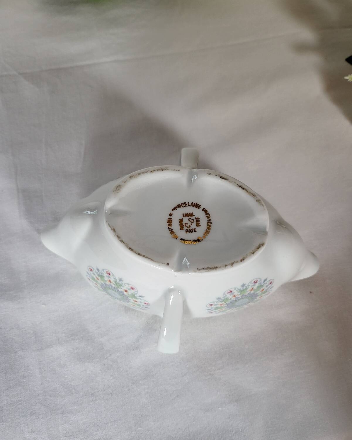 Vierzon porcelain sauce boat