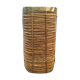 Umbrella stand in rattan and brass 60s/70s