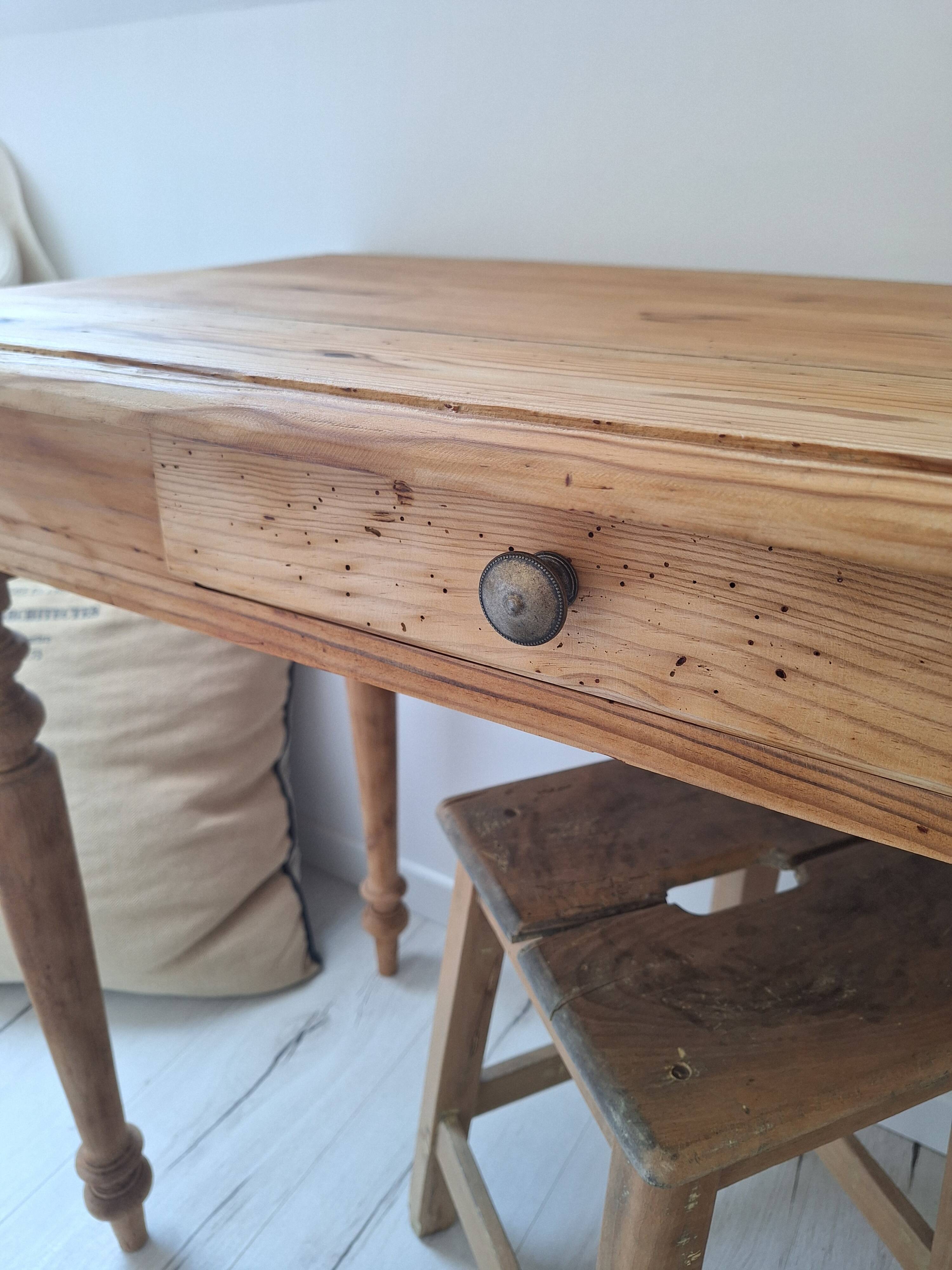 Bureau / Console / Table d'appoint de ferme style campagne en bois massif