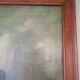 Large old romantic painting – Venetian scene in a gondola – Oil on canvas