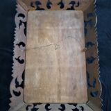 Antique oak mirror carved baroque style