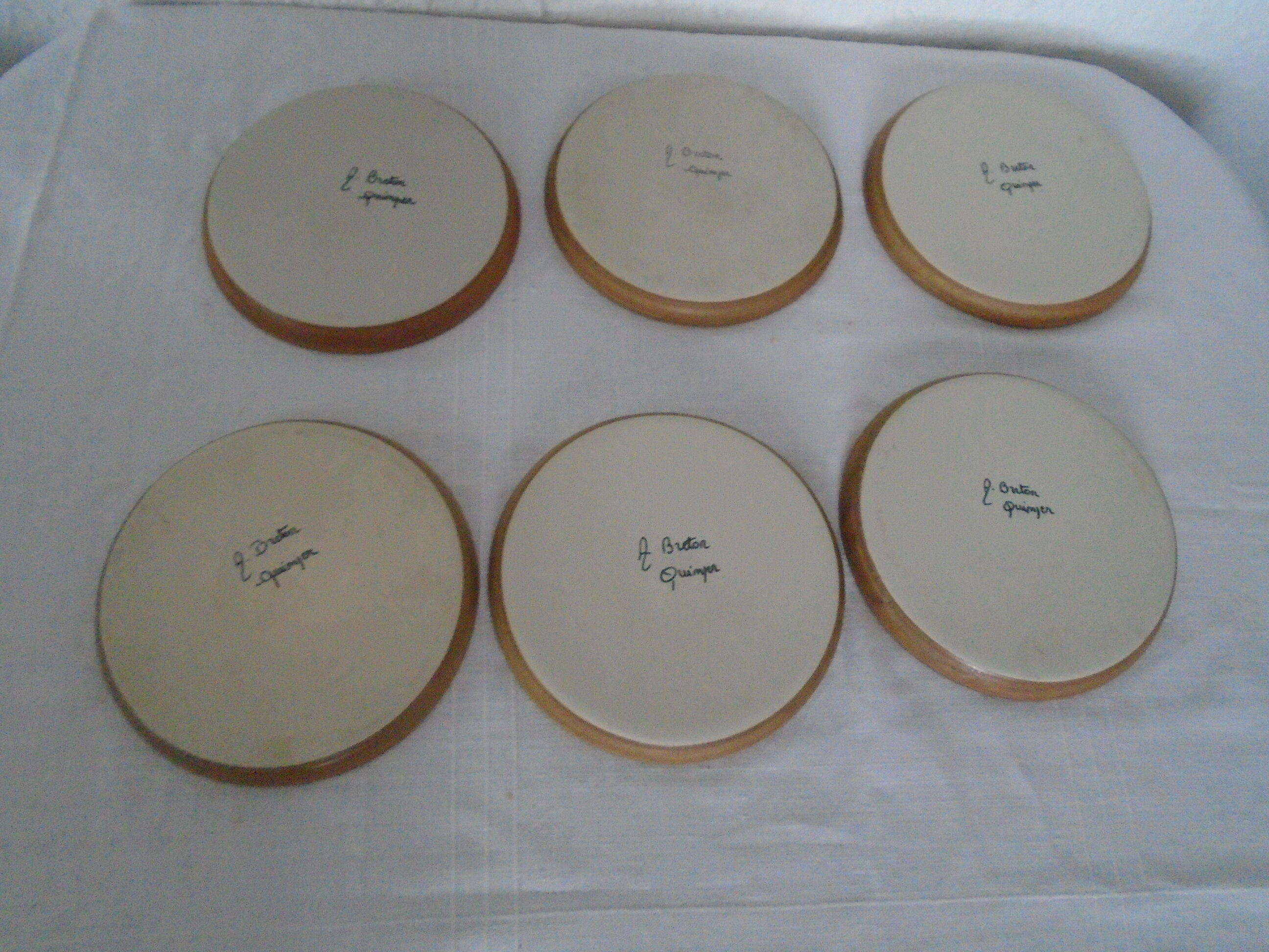 6 flat plates sandstone a. Breton Cuimper L2