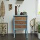 Small carved wood chest of drawers