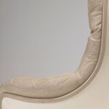 MICHEL CADESTIN KARATE LEATHER ARMCHAIR, 1970s