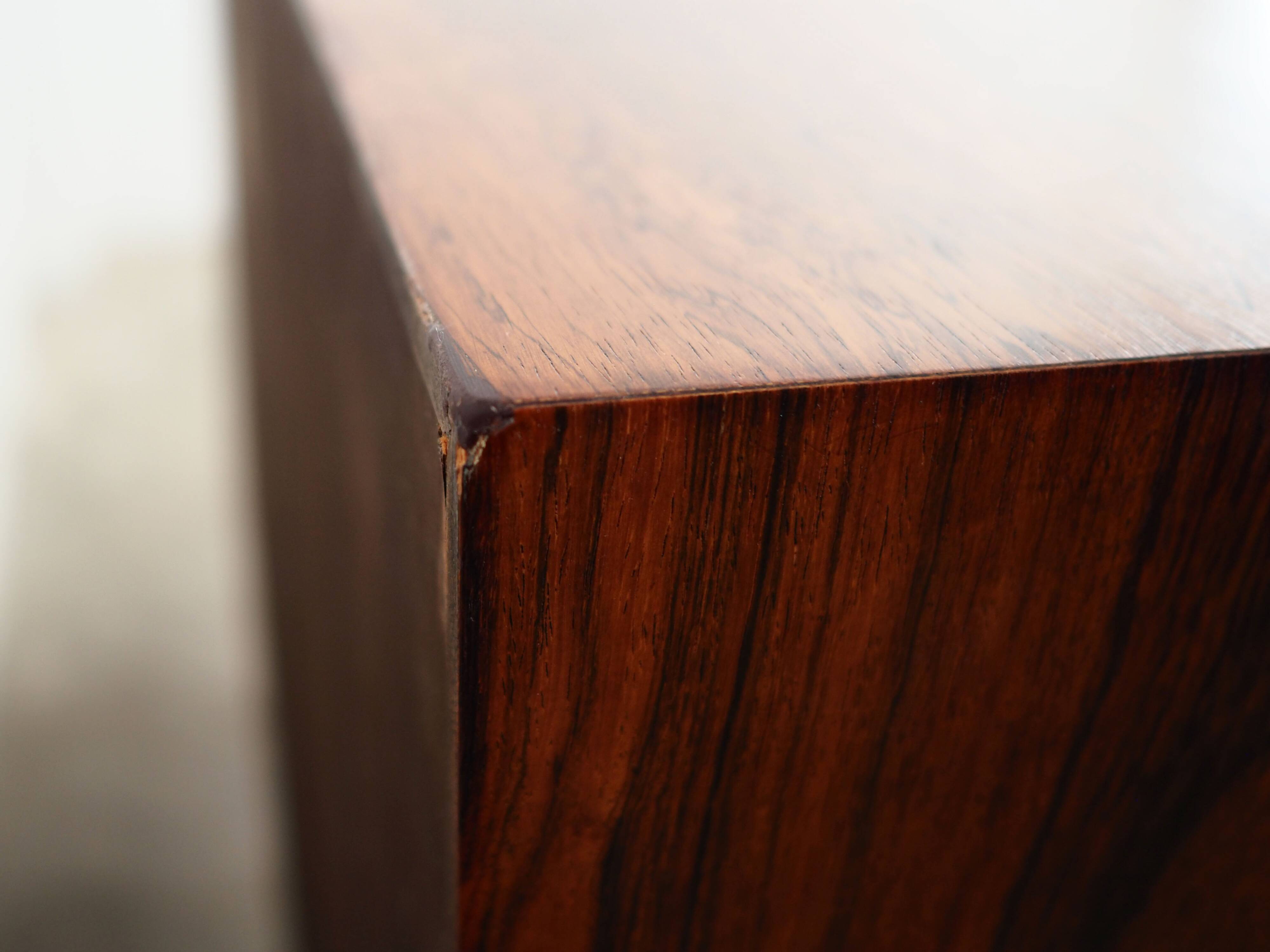 Rosewood bookcase, Danish design, 1970s, designer: Erik Jensen, production: Westergaards Møbelfabrik