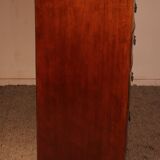 Bombé commode in mahogany from the early 19th century.