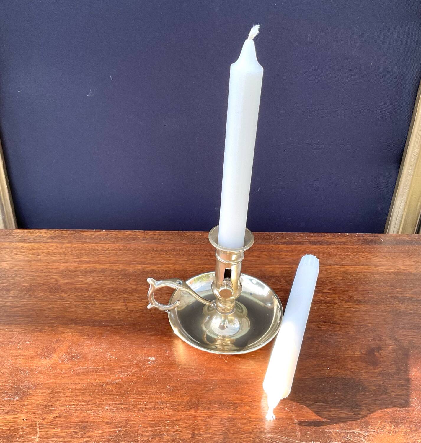 Vintage cellar rat candle holder