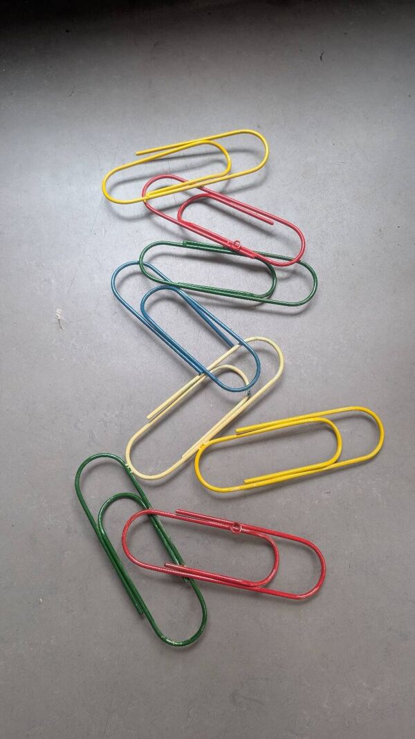 Porte manteau mural clip paper vintage année 80