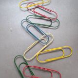 Vintage 80s clip paper wall coat rack
