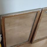 Paire de miroirs en bois doré - XIXe siècle