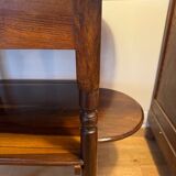 Console in rosewood and burl, early 20th century