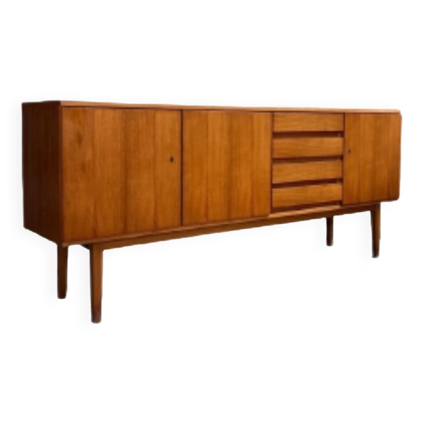 Enfilade scandinave vintage en teck, enfilade danoise