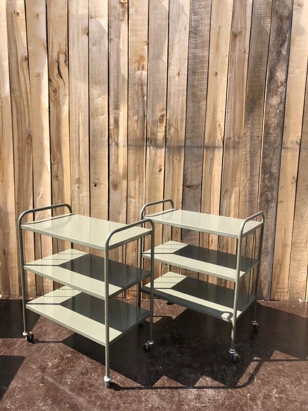 Metal trolley – bar cart – side table – plant shelf (30 in stock)