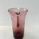 Vintage amethyst pink blown glass jug – bubble design from the 60s/70s