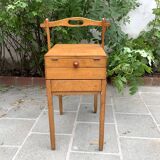 Old large wooden worker - Torck sewing box