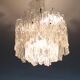 "Ice" chandelier in Lucite from Kalmar, Austria, 60 's, Plexiglas