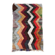 Tapis berbère Kilim Boucherouite graphique multicolore 287x152cm