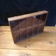 Wooden and glass wall window - 10 lockers - 80s