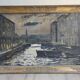 Painting venice by night oil on canvas j peters xixth century