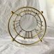 Vintage gold metal umbrella stand