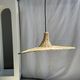 Small suspension, rattan luminaire in hat shape D:60cm