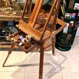 Old collapsible wooden painter's easel