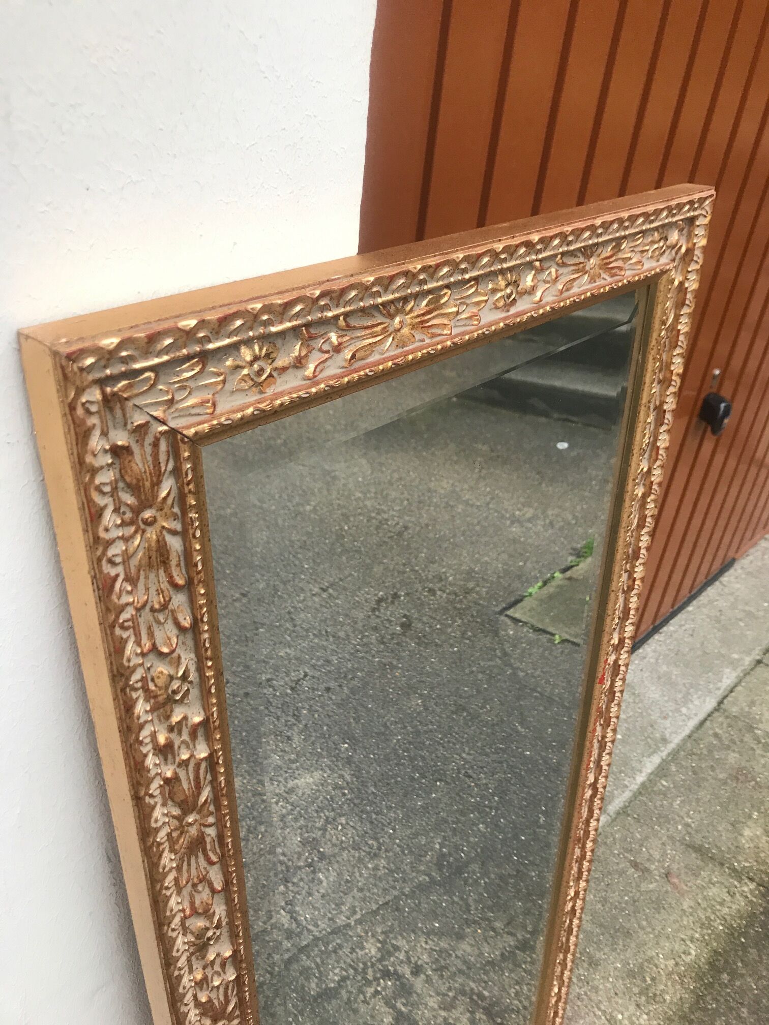 Golden classic mirror, 46x110cm