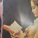 Old Table "The Reader" – Oil on Canvas – 18th Century Style