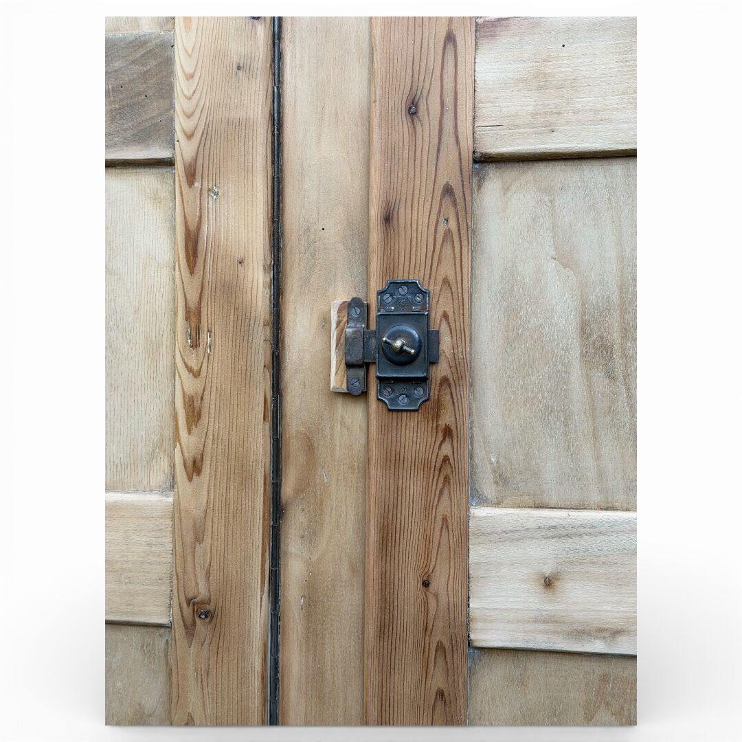 Vintage wooden wardrobe from 1940.