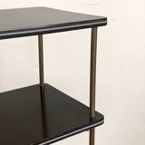 Table d'appoint en laiton et mélaminé, années 50's