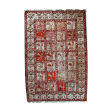 Vintage oriental handmade carpet 125cm x 183cm 1960s, 1c483