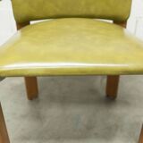 Bruno Rey solid beech bridge armchair for Dietiker 1960 green
