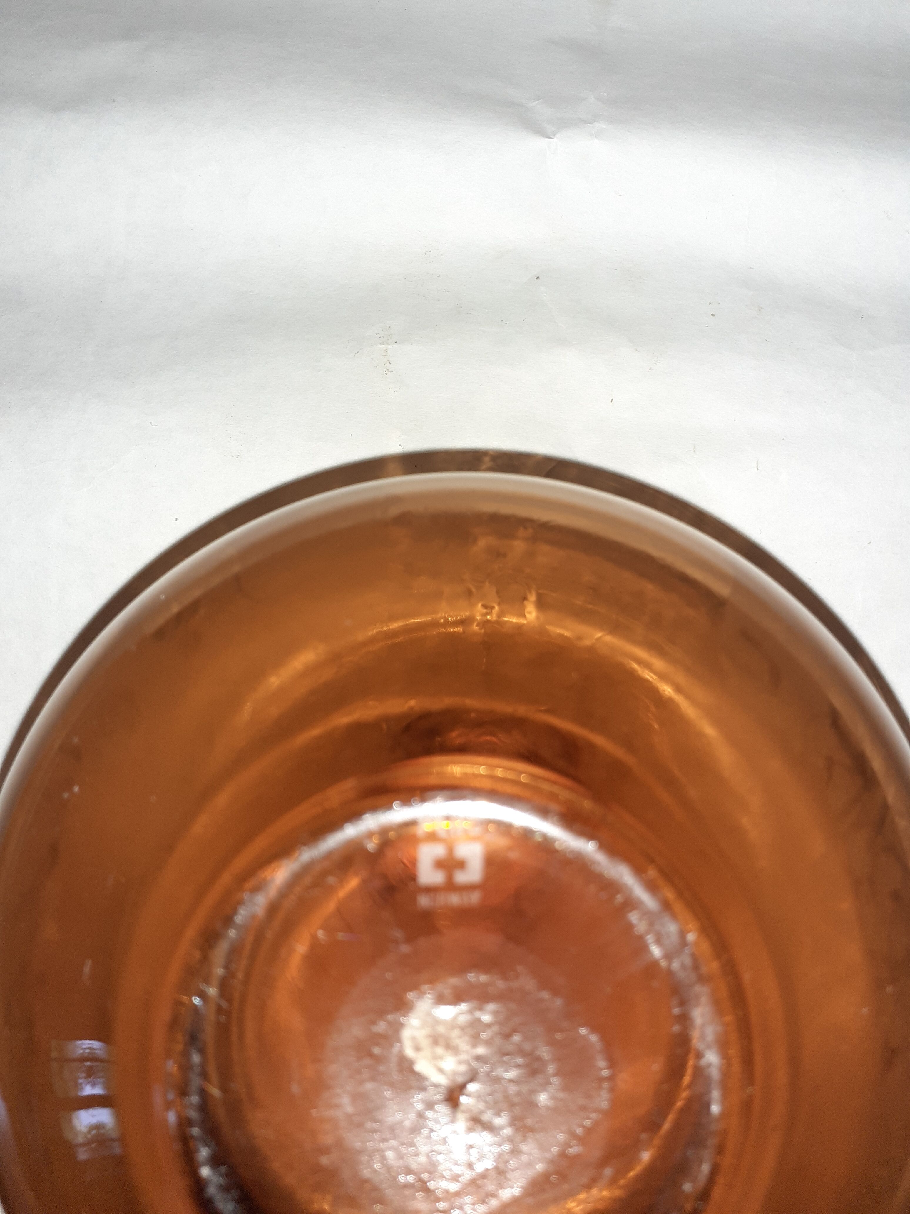 Smoked glass vase Plus Norway glass