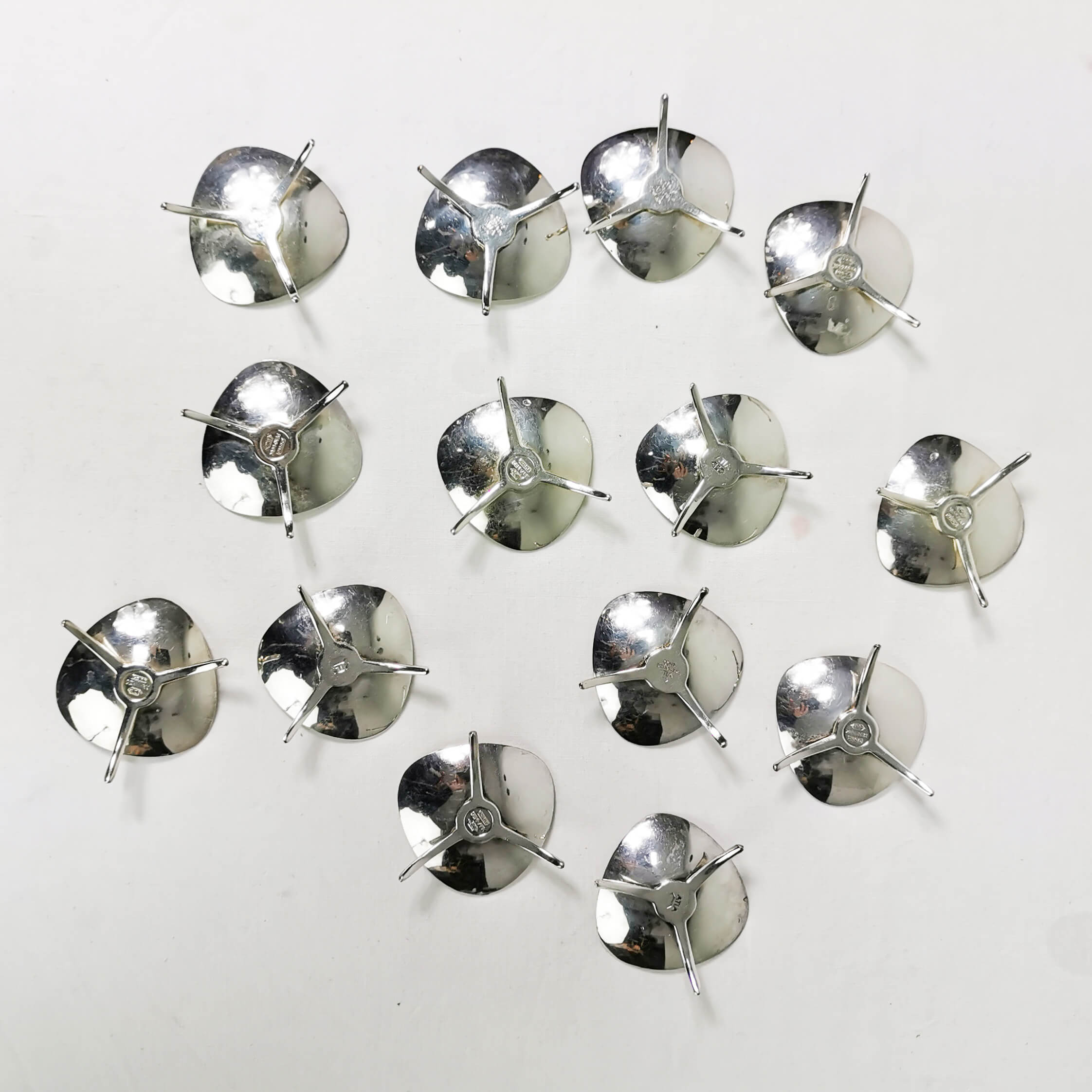 Set (14 pcs) of candlesticks manufactured by Atla, in Denmark, 1960s,