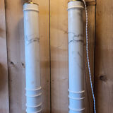 Paire de lampes en marbre