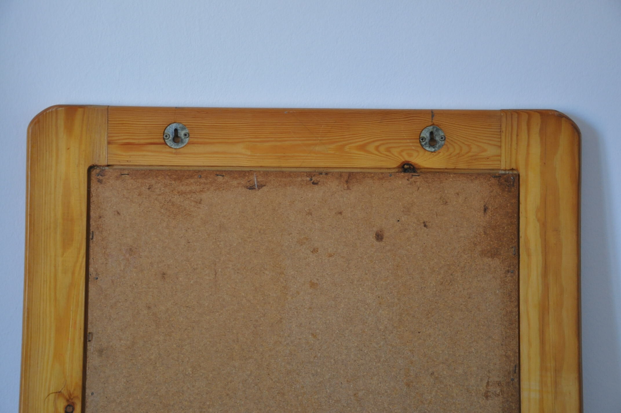 Wooden mirror 70s pine