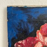 Old oil painting on canvas cactus signed Claudel