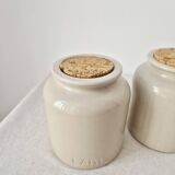 Set of 2 stoneware pots/vase - Lab Lagny Vintage