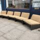 2 carl straub modular lounge armchairs vintage 1970s boucle sofa midcentury 1960s