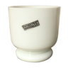 Cache pot en opaline blanche