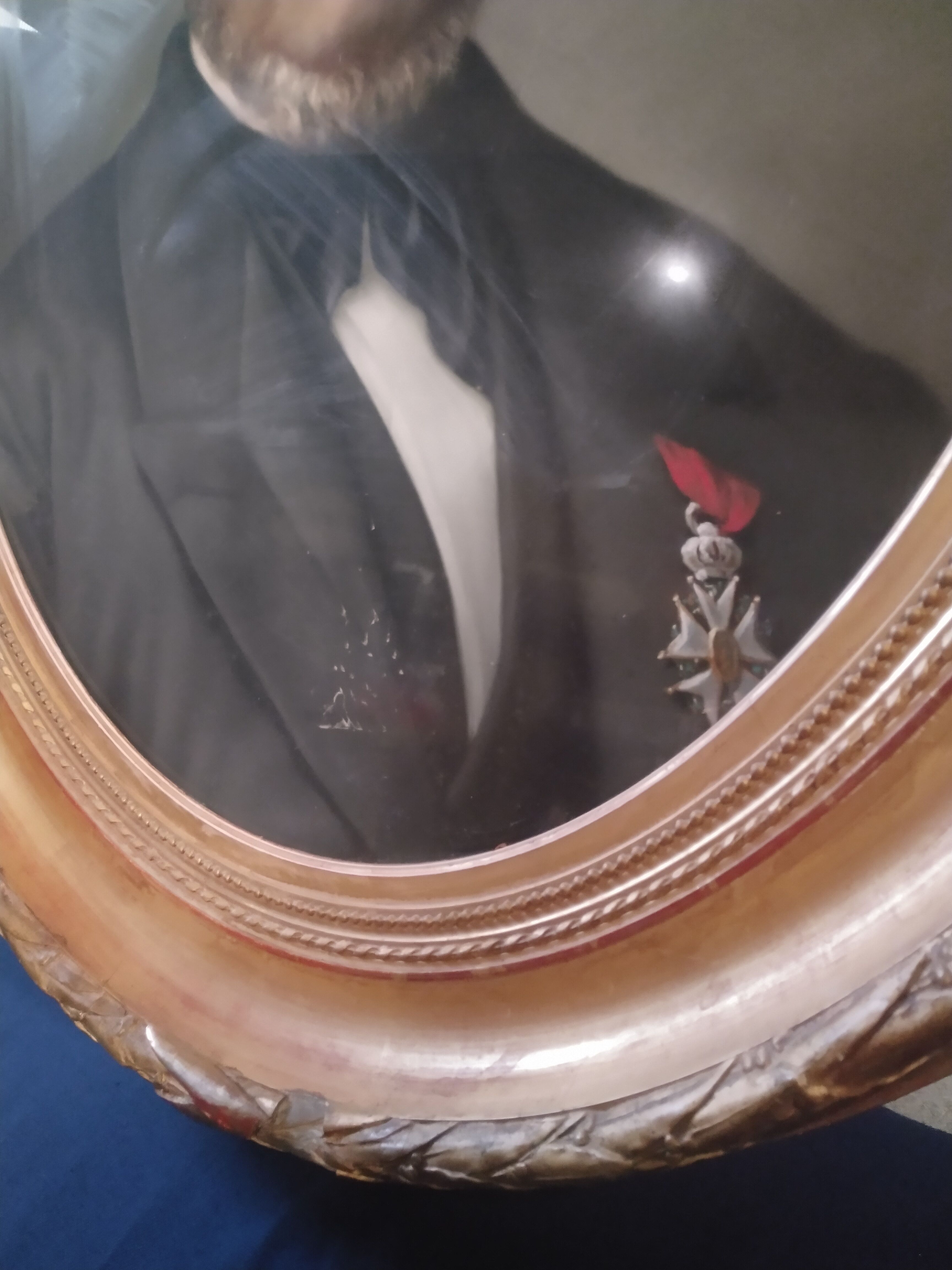 Jean-françois batut (1828–1907) oval pastel