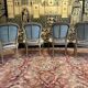 Suite of 4 Louis XV style convertible armchairs